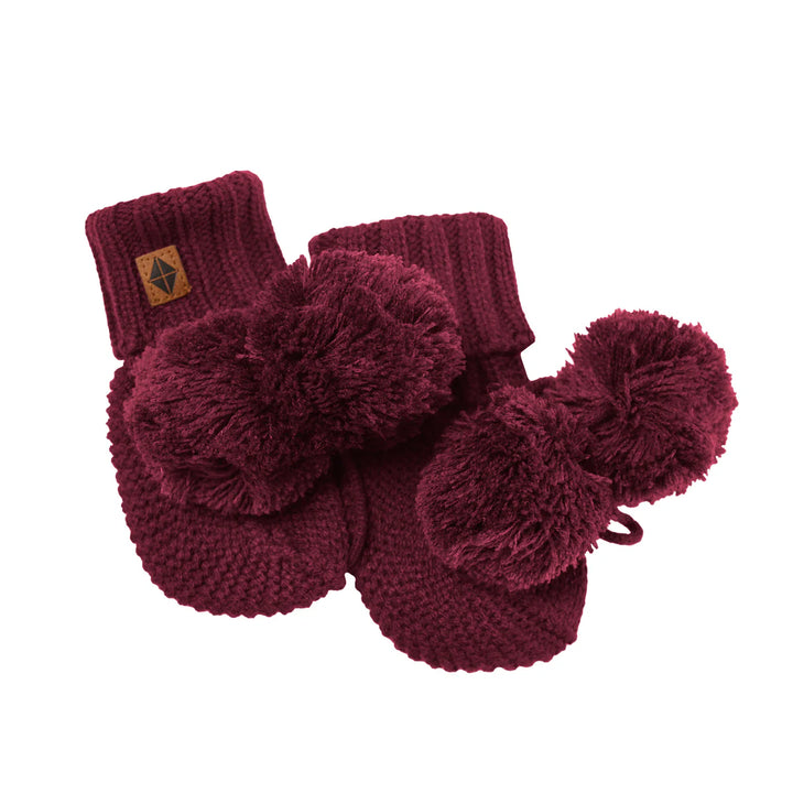 Kyte Baby Knit Booties (Burgundy)