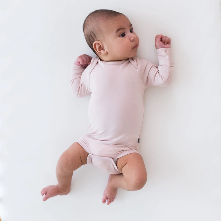 Kyte Baby Long Sleeve Bodysuit (Blush)