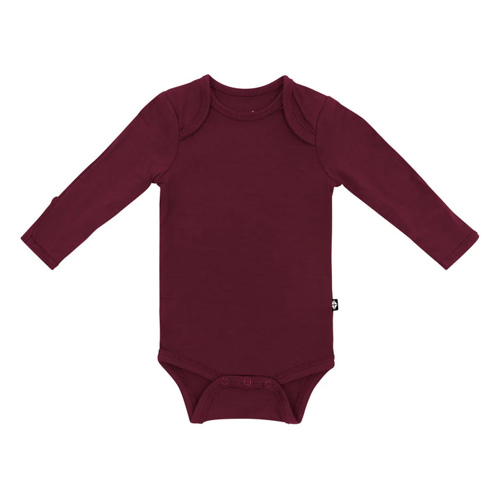 Kyte Baby Long Sleeve Bodysuit (Burgundy)