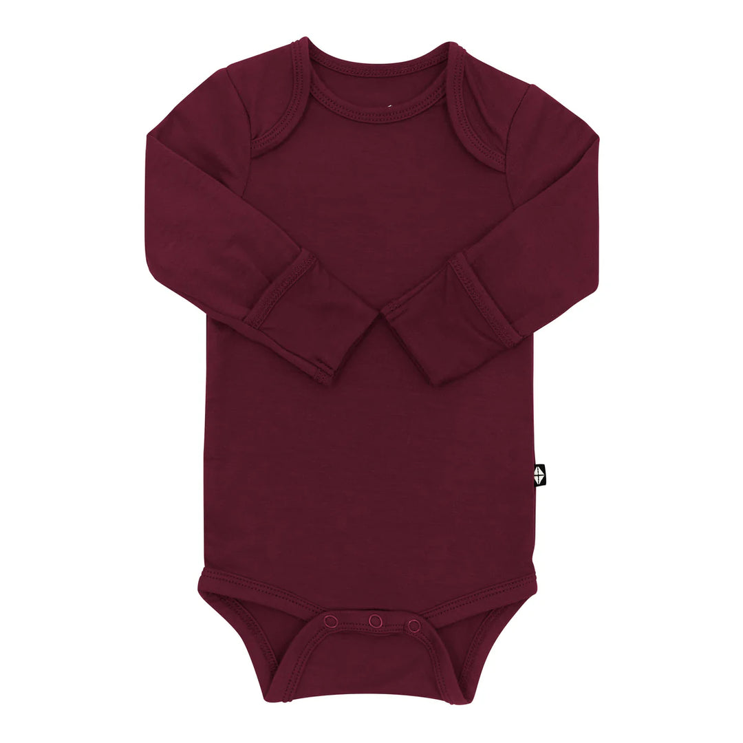 Kyte Baby Long Sleeve Bodysuit (Burgundy)