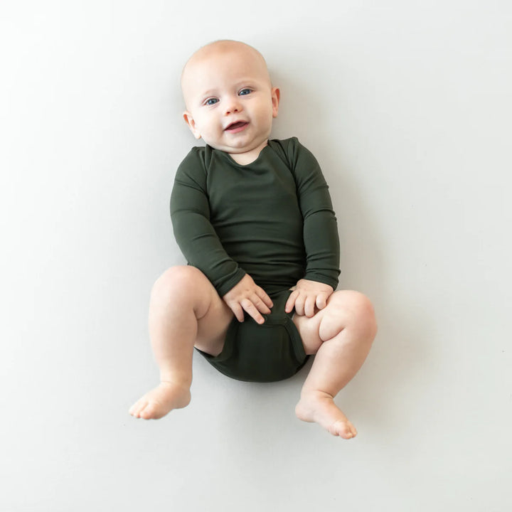 Kyte Baby Long Sleeve Bodysuit (Fir)