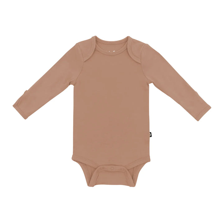 Kyte Baby Long Sleeve Bodysuit (Latte)