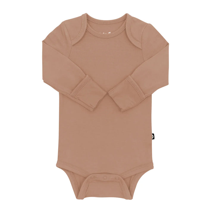 Kyte Baby Long Sleeve Bodysuit (Latte)