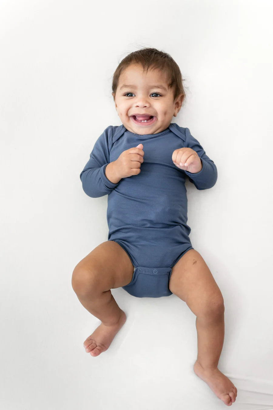 Kyte Baby Long Sleeve Bodysuit (Oxford)