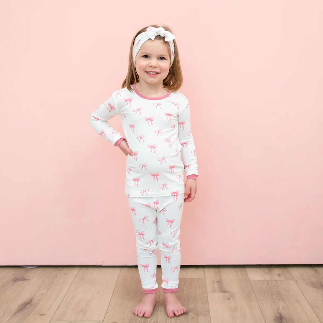 Kyte Baby Long Sleeve Pajamas (Bow)