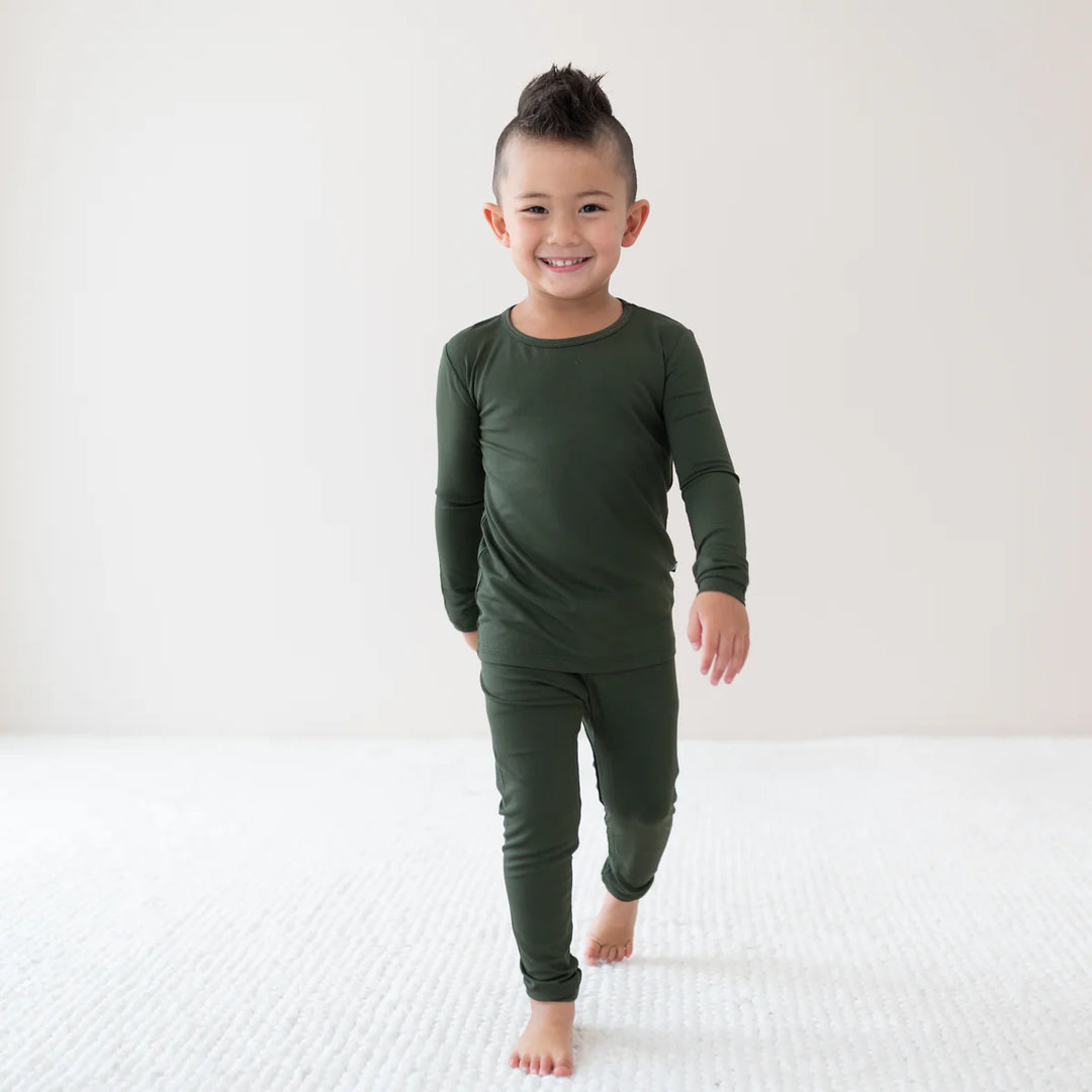 Kyte Baby Long Sleeve Pajamas (Fir)