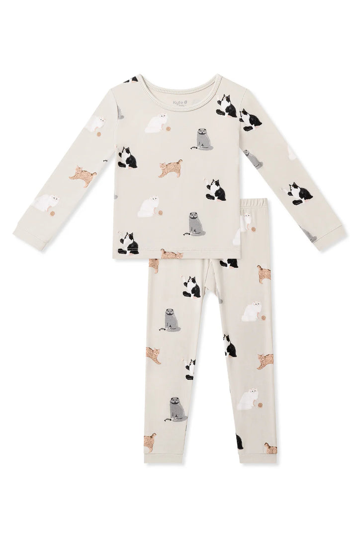 Kyte Baby Long Sleeve Pajamas (Fluffy Cat)