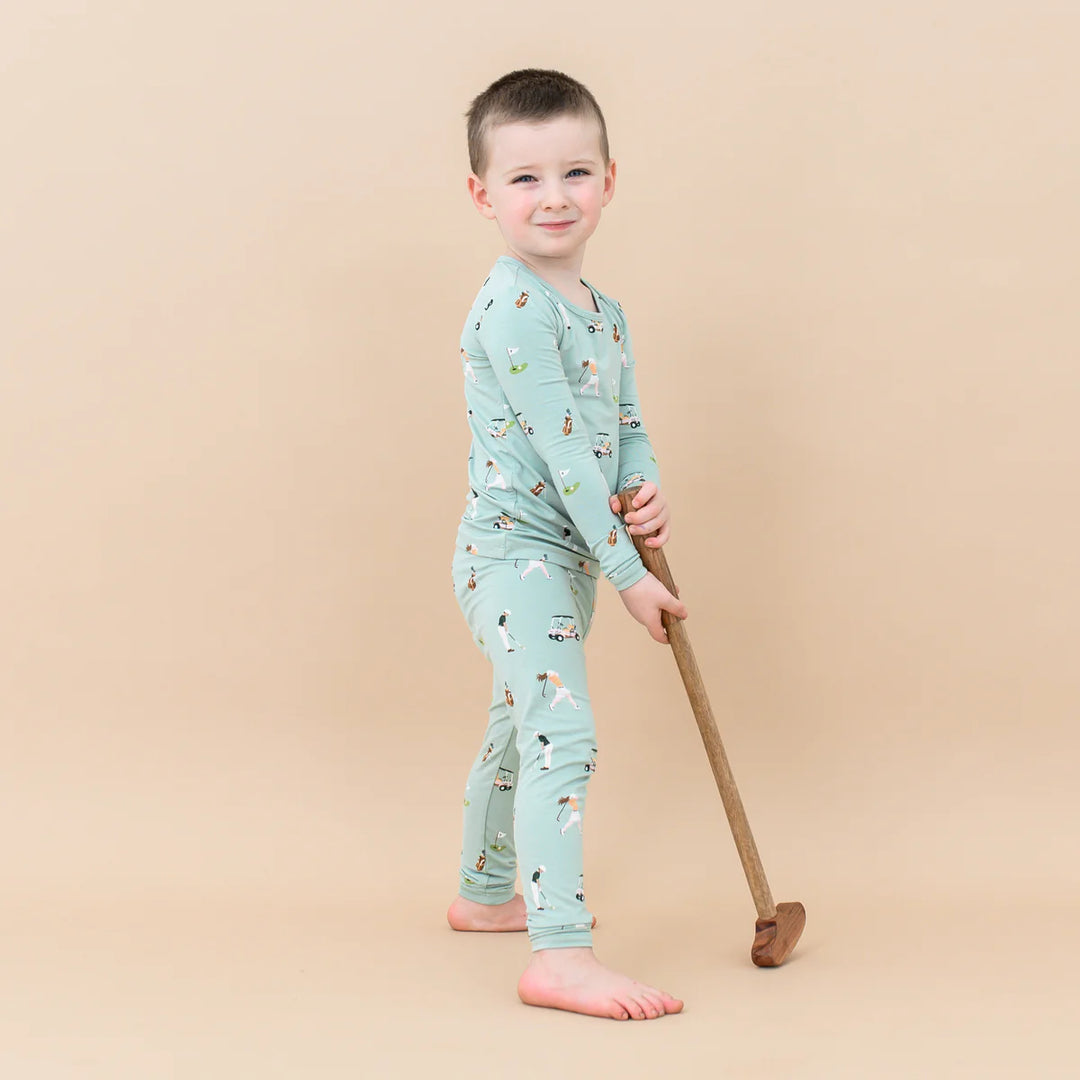 Kyte Baby Long Sleeve Pajamas (Golf)
