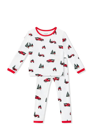 Kyte Baby Long Sleeve Pajamas (Holiday Tree Farm)