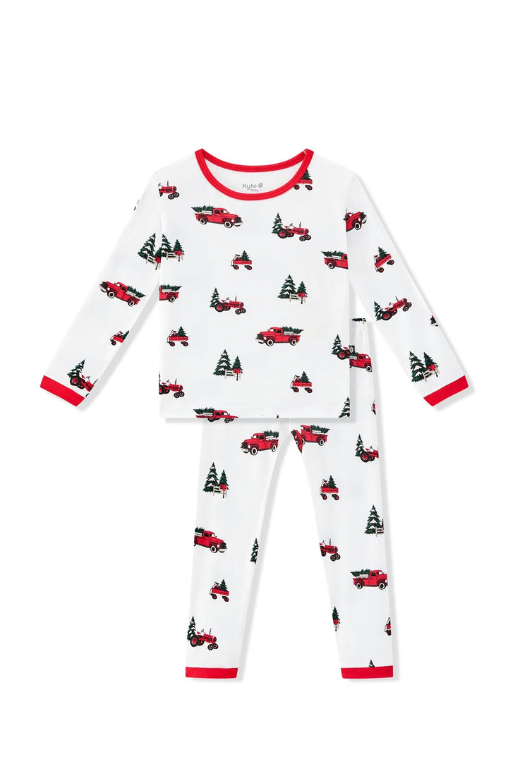 Kyte Baby Long Sleeve Pajamas (Holiday Tree Farm)