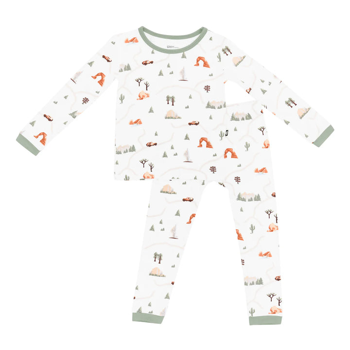 Kyte Baby Long Sleeve Pajamas (Road Trip)