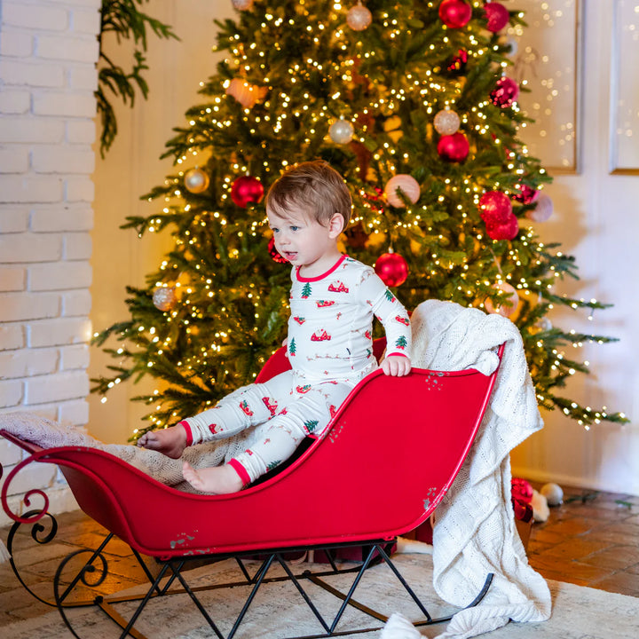 Kyte Baby Long Sleeve Pajamas (Santa Sleigh)