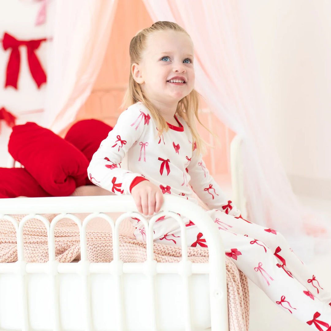 Kyte Baby Long Sleeve Pajamas (Small Love Bow)