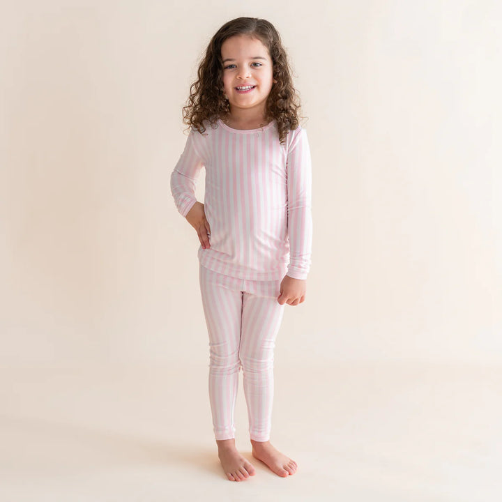 Kyte Baby Long Sleeve Pajamas (Small Sakura Stripe)