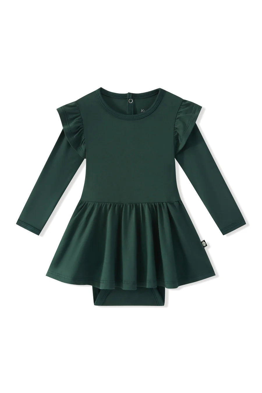 Kyte Baby Long Sleeve Twirl Bodysuit Dress (Cypress)