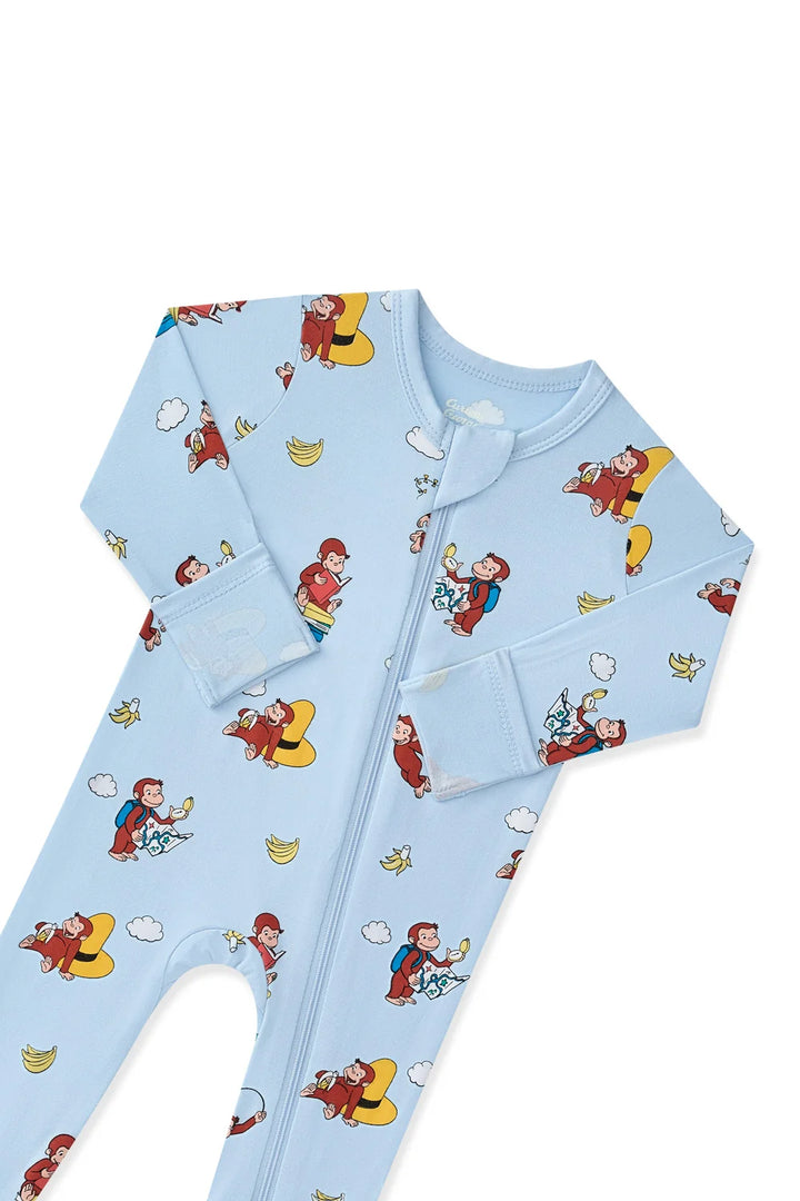 Kyte Baby Long Sleeve Zippered Footie (Curious George)