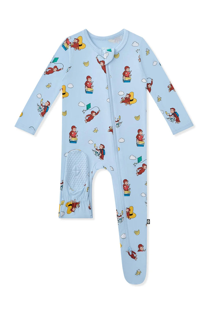 Kyte Baby Long Sleeve Zippered Footie (Curious George)