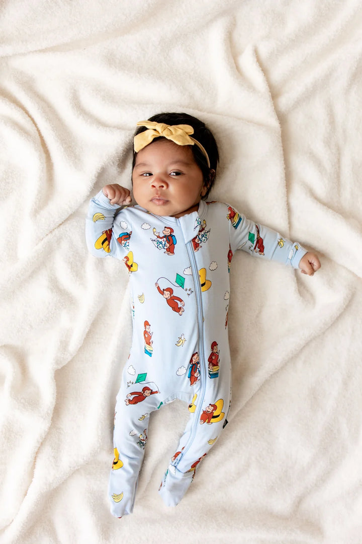 Kyte Baby Long Sleeve Zippered Footie (Curious George)