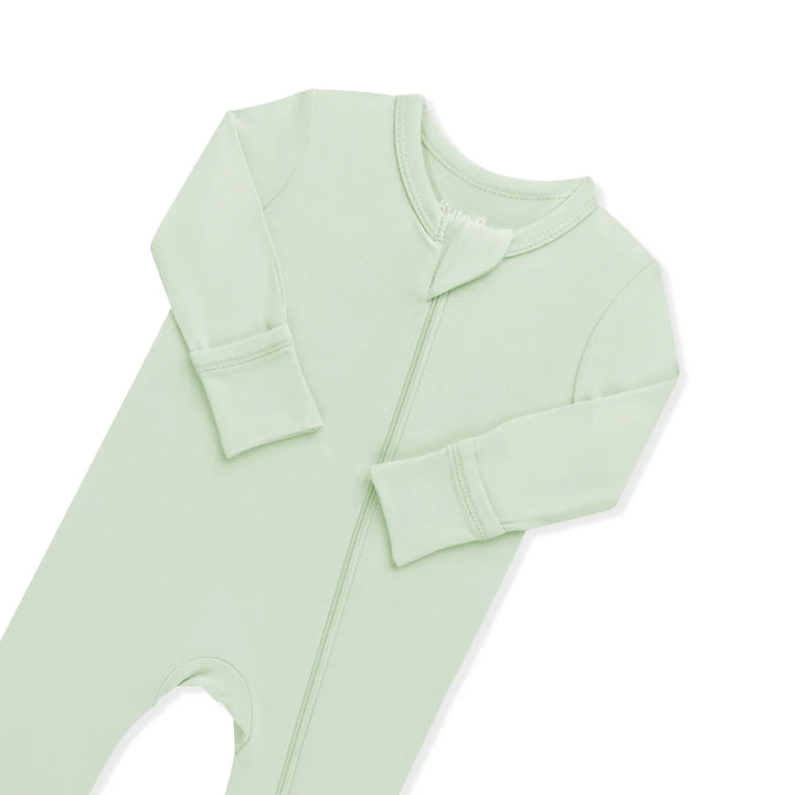 Kyte Baby Long Sleeve Zippered Romper (Basil)