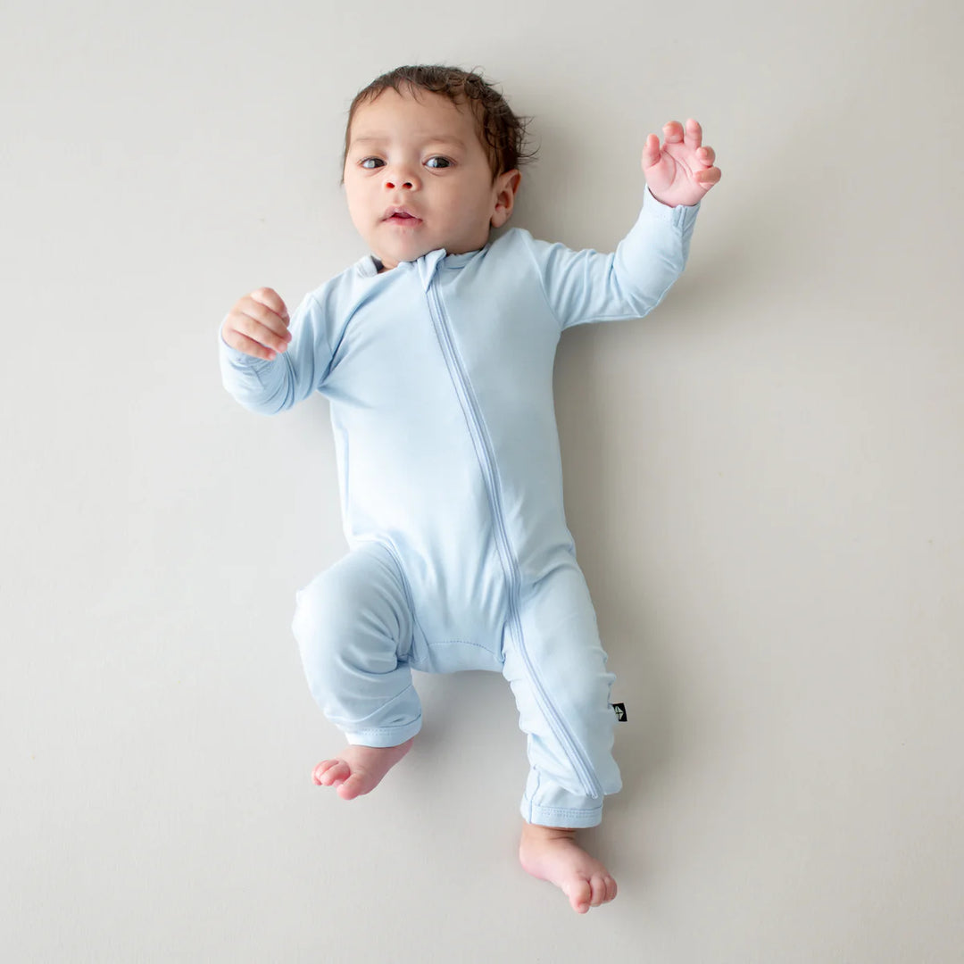 Kyte Baby Long Sleeve Zippered Romper (Breeze)