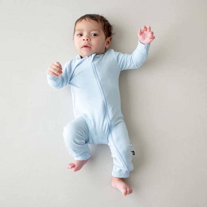 Kyte Baby Long Sleeve Zippered Romper (Breeze)