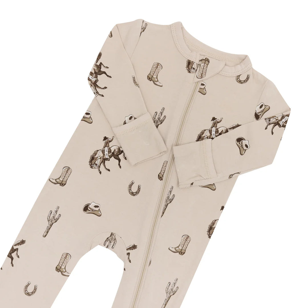 Kyte Baby Long Sleeve Zippered Romper (Classic Cowboy)