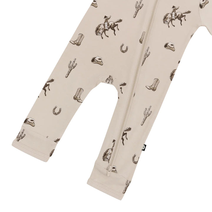 Kyte Baby Long Sleeve Zippered Romper (Classic Cowboy)