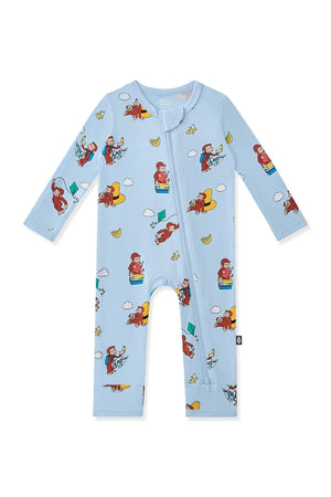 Kyte Baby Long Sleeve Zippered Romper (Curious George)