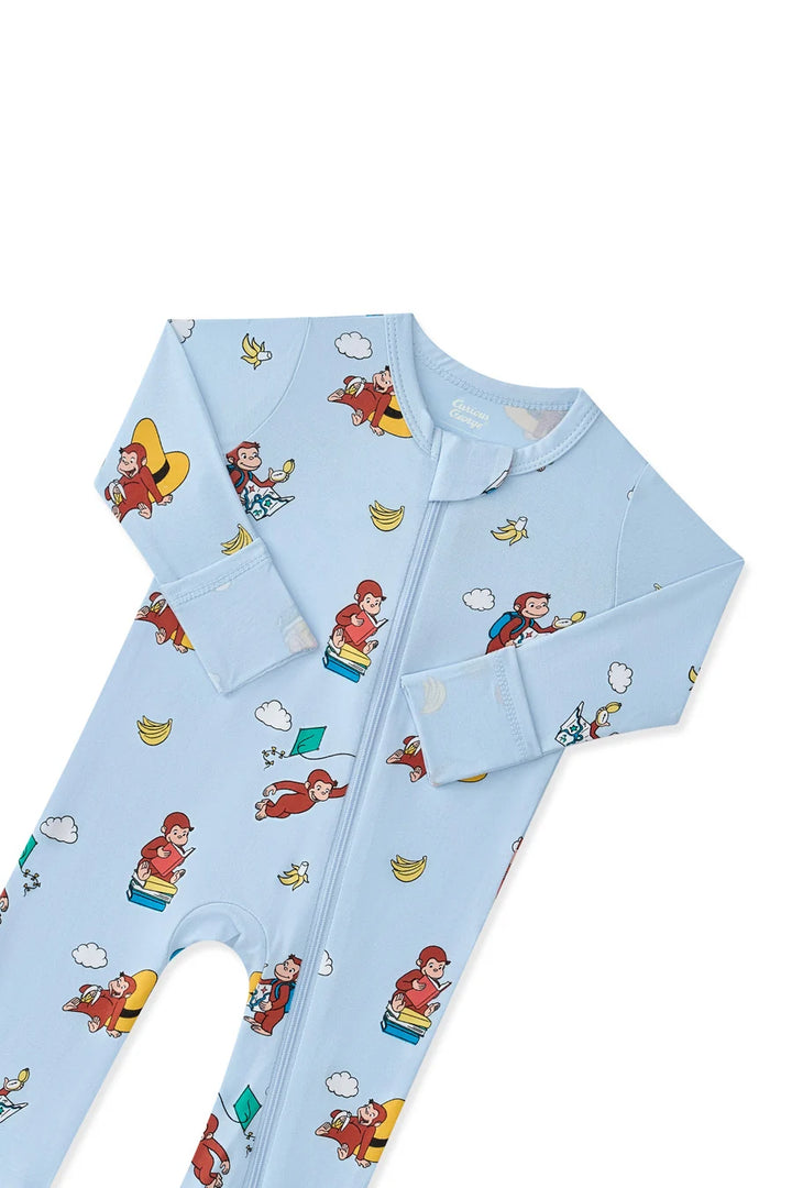 Kyte Baby Long Sleeve Zippered Romper (Curious George)