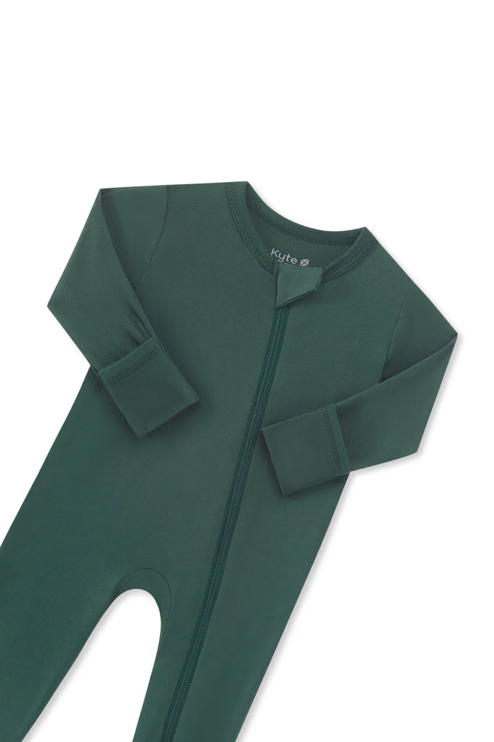 Kyte Baby Long Sleeve Zippered Romper (Cypress)