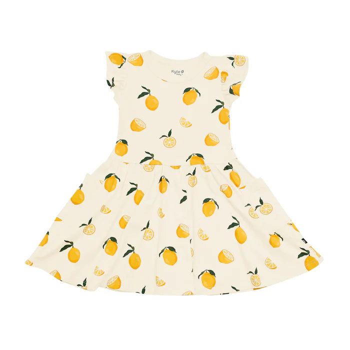 Kyte Baby Pocket Dress (Lemon)