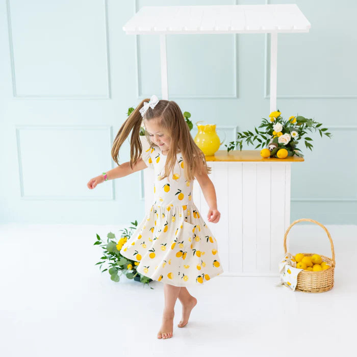 Kyte Baby Pocket Dress (Lemon)