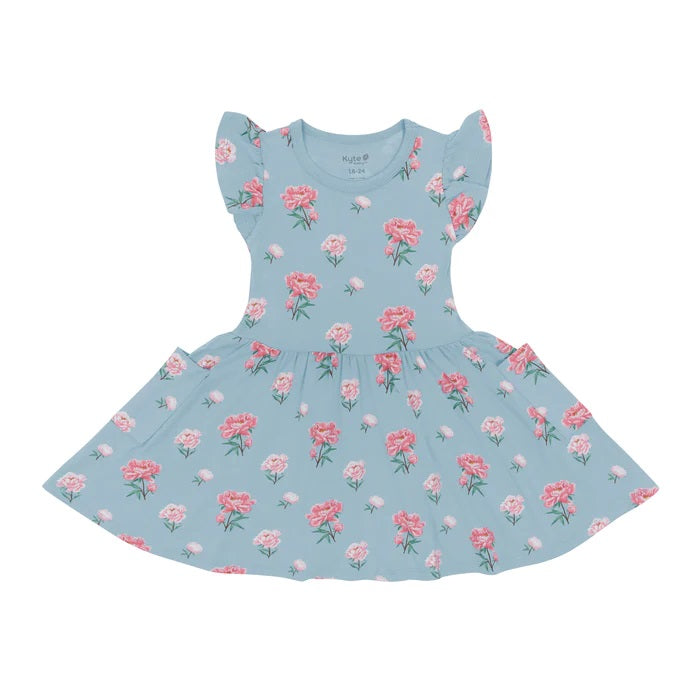Kyte Baby Pocket Dress (Peony)