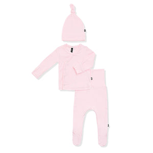 Kyte Baby Pointelle Take Me Home Set w/ Cap (Sakura Picot)