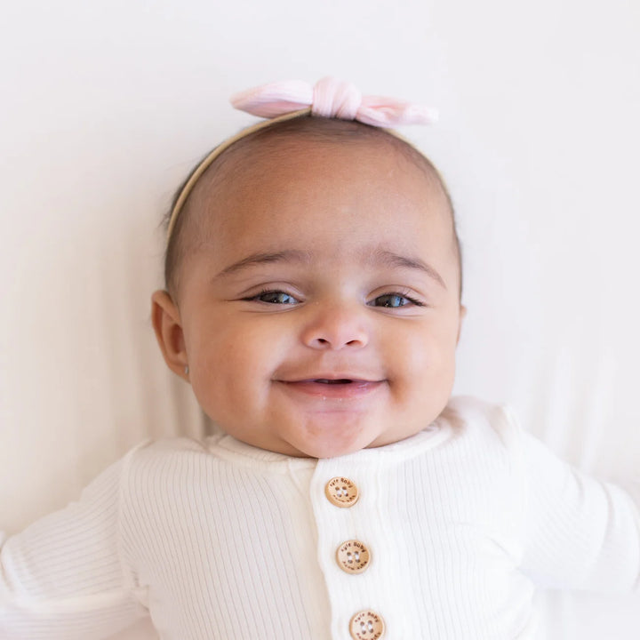 Kyte Baby Ribbed Nylon Bow (Sakura)