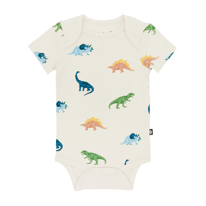 Kyte Baby Short Sleeve Bodysuit (Ecru Roar)