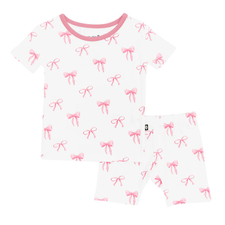 Kyte Baby Short Sleeve Pajamas (Bow)