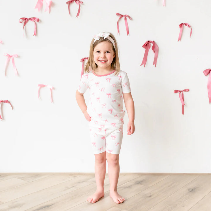 Kyte Baby Short Sleeve Pajamas (Bow)