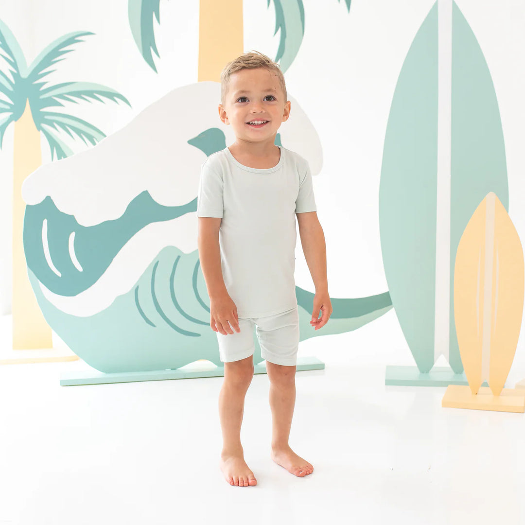 Kyte Baby Short Sleeve Pajamas (Dew)