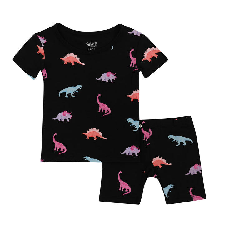 Kyte Baby Short Sleeve Pajamas (Midnight Roar)