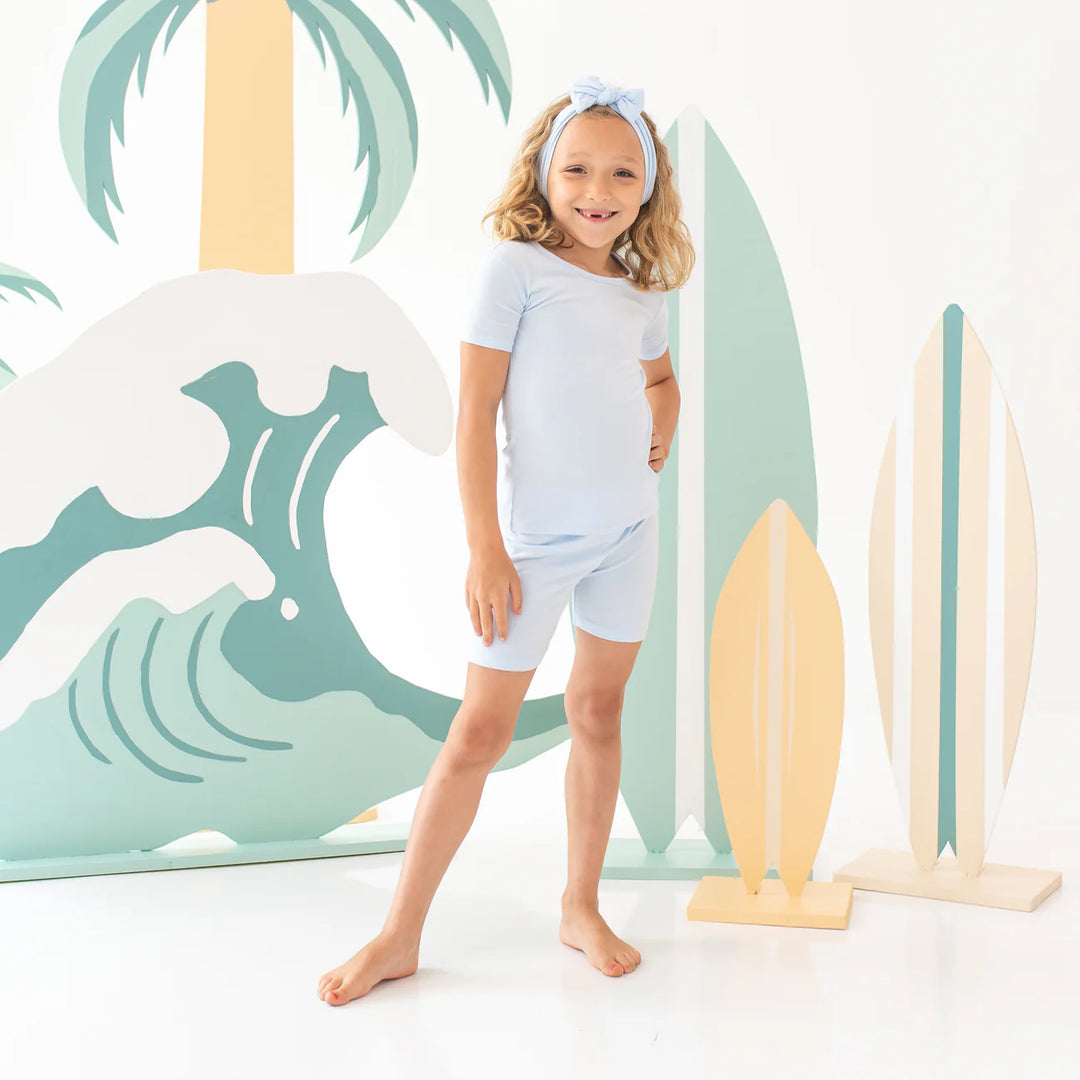 Kyte Baby Short Sleeve Pajamas (Mist)