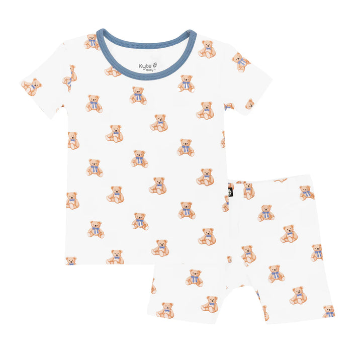 Kyte Baby Short Sleeve Pajamas (Teddy Bear)