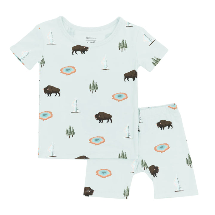Kyte Baby Short Sleeve Pajamas (Yellowstone)