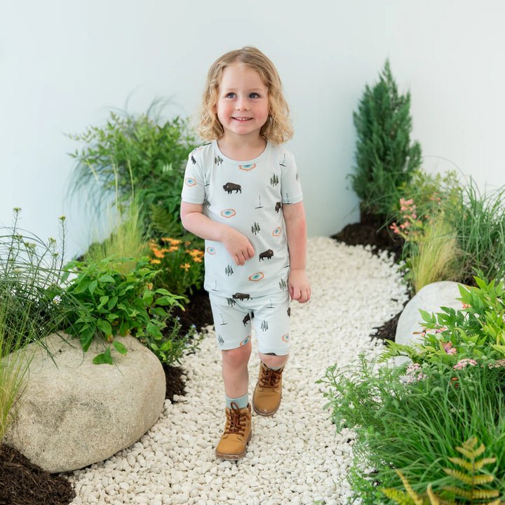 Kyte Baby Short Sleeve Pajamas (Yellowstone)