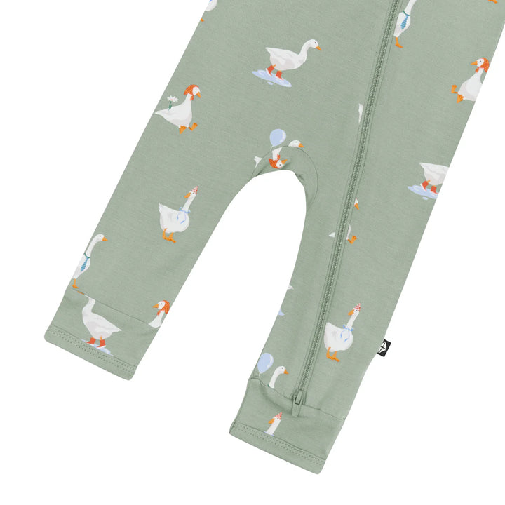 Kyte Baby Long Sleeve Zippered Romper (Silly Goose)