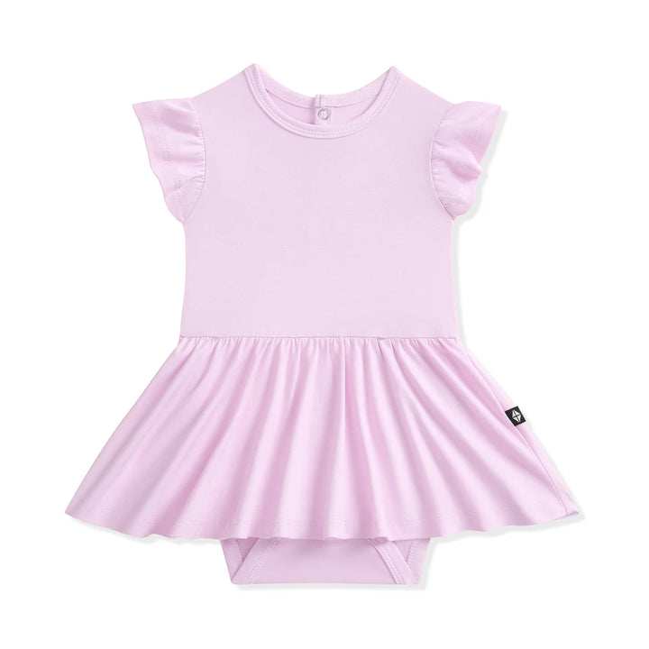 Kyte Baby Twirl Bodysuit Dress (Thistle)