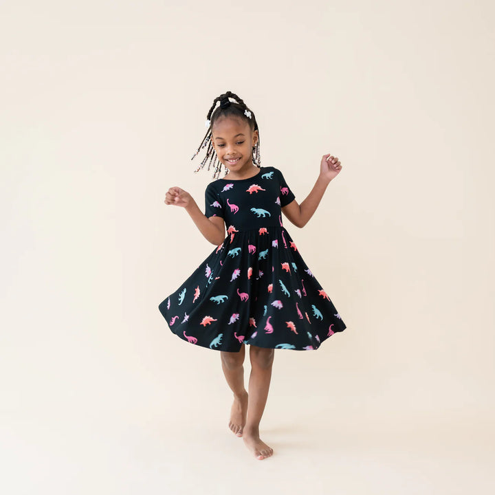 Kyte Baby Twirl Dress (Midnight Roar)