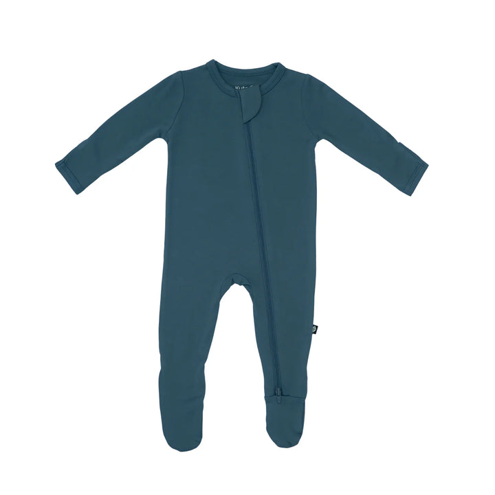 Kyte Baby Zippered Footie (Atlantic)