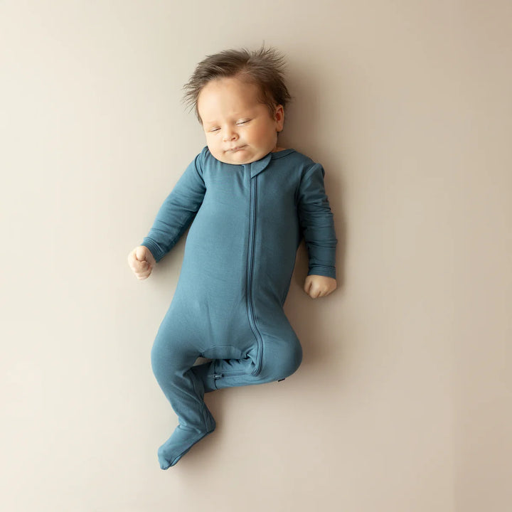 Kyte Baby Zippered Footie (Atlantic)