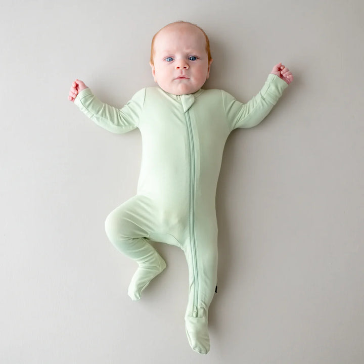Kyte Baby Zippered Footie (Basil)